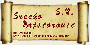 Srećko Majstorović vizit kartica